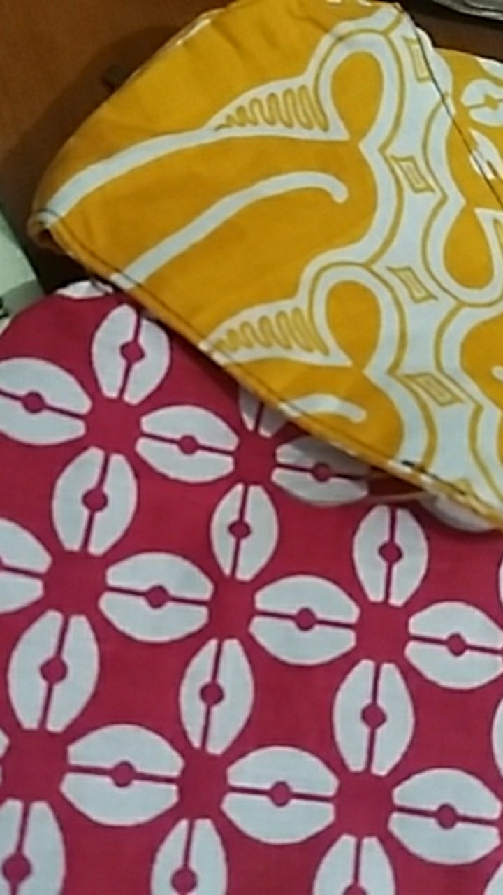 Masker Kain Batik Anak 3 Ply Headloop Dan Earloop