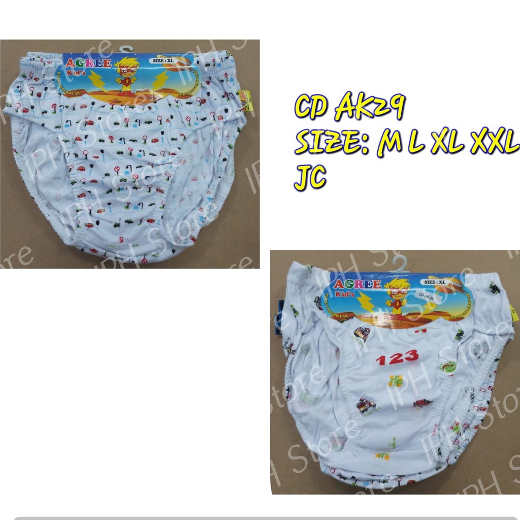 Celana Dalam / Underwear Anak Agree AK29 (Isi 3 Pieces)