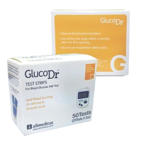 Strip Gula Darah GlucoDr / Glucose Strip Gluco Dr isi 50 strip