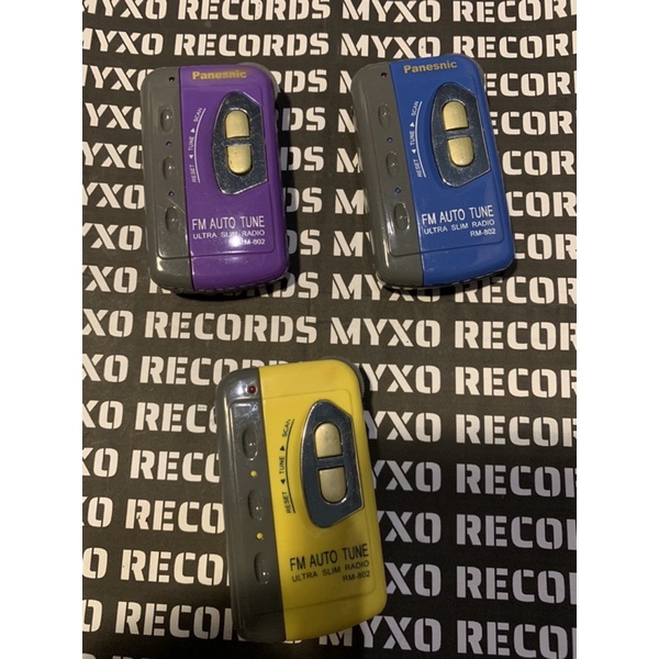 RADIO FM KLASIK KUNING BIRU UNGU JADUL WALKMAN TAPE PANASONIC