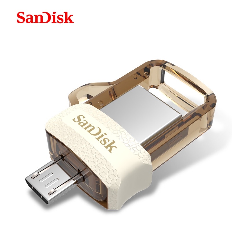 Sandisk 3.0 Flashdisk USB 3.0 High Speed Dual Interface Pendrive OTG 32GB 128GB 64GB Untuk Android