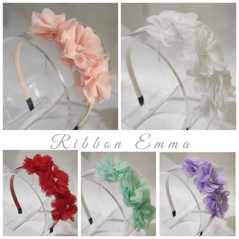 Bando Bunga Putih Bando Pengantin Bando Anak Bando Korea Flower Crown Mothercare