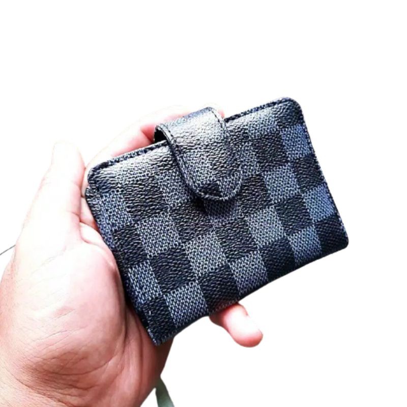 Dompet kartu damier abu hitam card holder slot kartu 24 dan slot uang