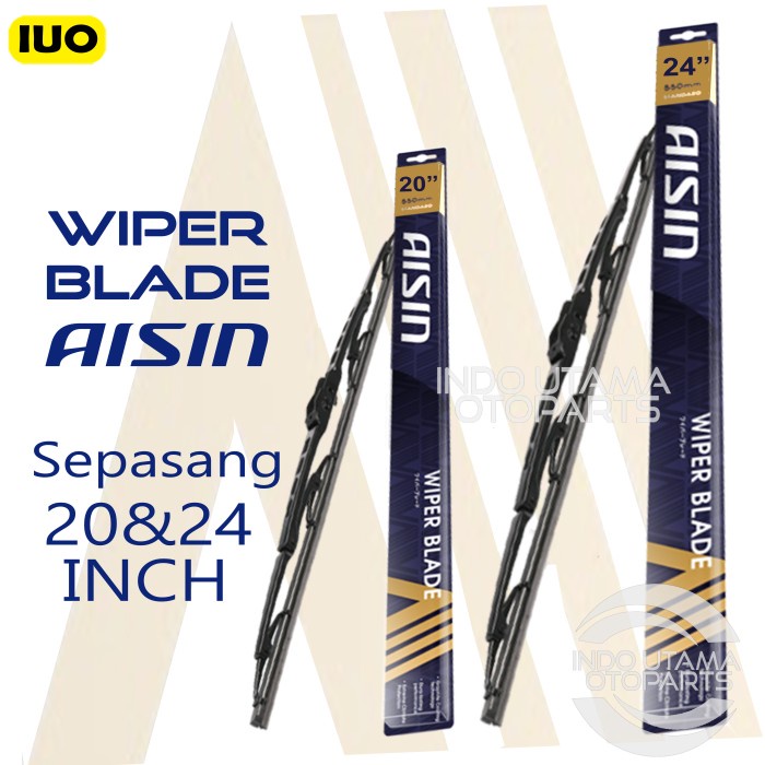 Wiper Mobil Mitsubishi Outlander AISIN Sepasang 20-24&quot; ORIGINAL