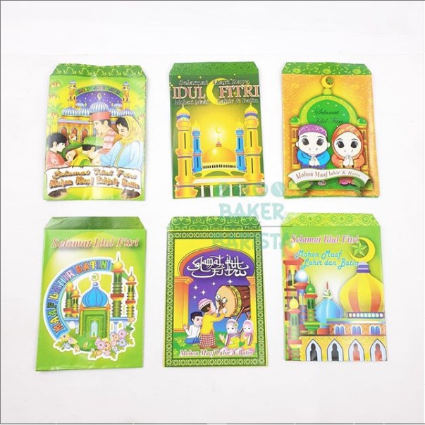 

Amplop Lebaran S / Amplop Idul Fitri / Angpao Lebaran (1pak isi 6pcs)