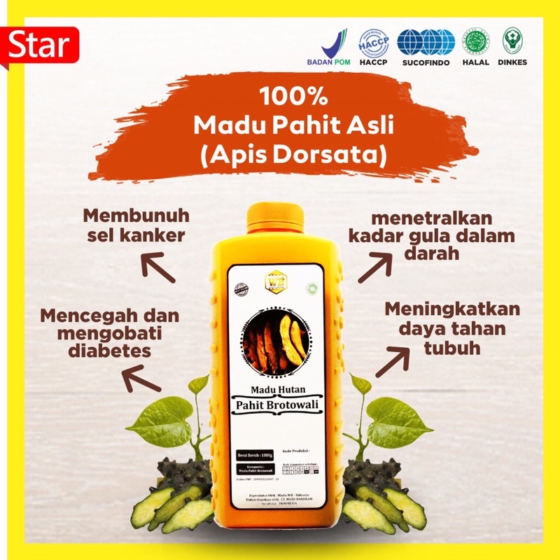 

[COD] Madu Pahit Brotowali / Lebah Apis Dorsata -Garansi Murni & Asli 100%-Wild Bee