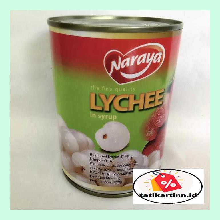 

T4Tksot Naraya Lychee/ Buah Leci Dalam Sirup- Minuman Kaleng Sotytat
