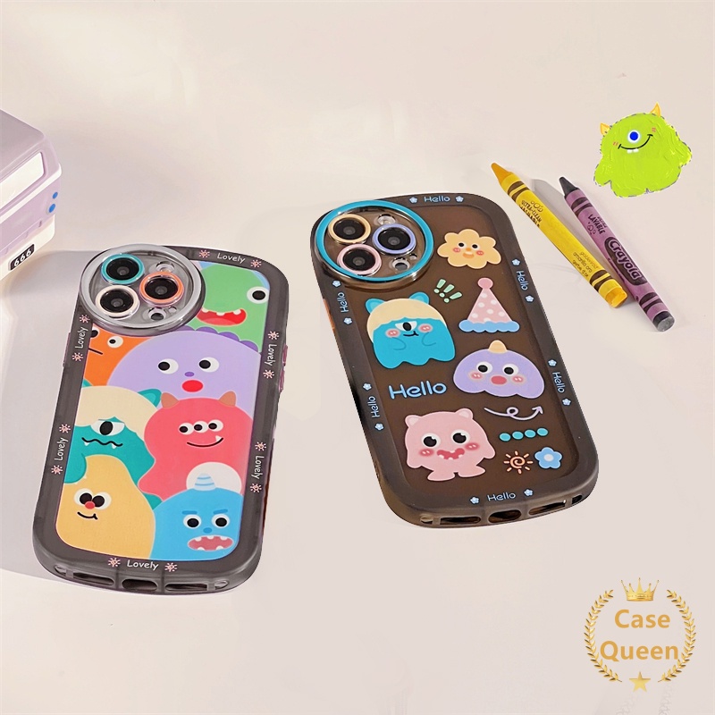 Soft Case TPU Motif Graffiti Monster Untuk Oppo A96 A95 A54 A5s A3s A11 A16 A15 A16s A12 A5 A9 2020 A32 A76 A53 A74 A33 2020 A7 A35 A11