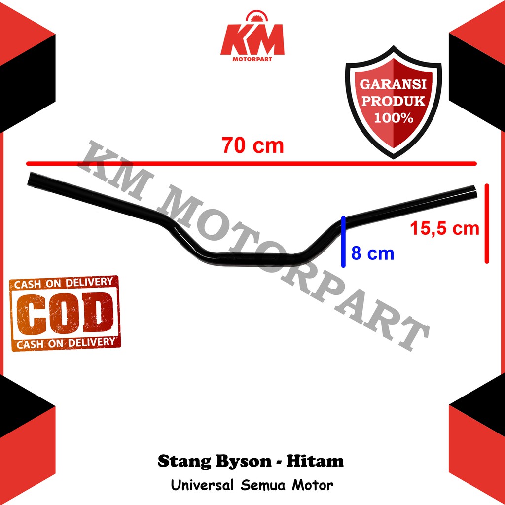 Stang Byson Modif Stir Setang Variasi Motor Universal Racing Tinggi 15,5 cm Untuk Ninja NMax PCX R25