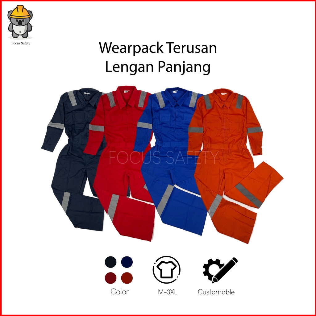 Wearpack/Wear Pack/Baju Safety model Coverall/Wearpack terusan
