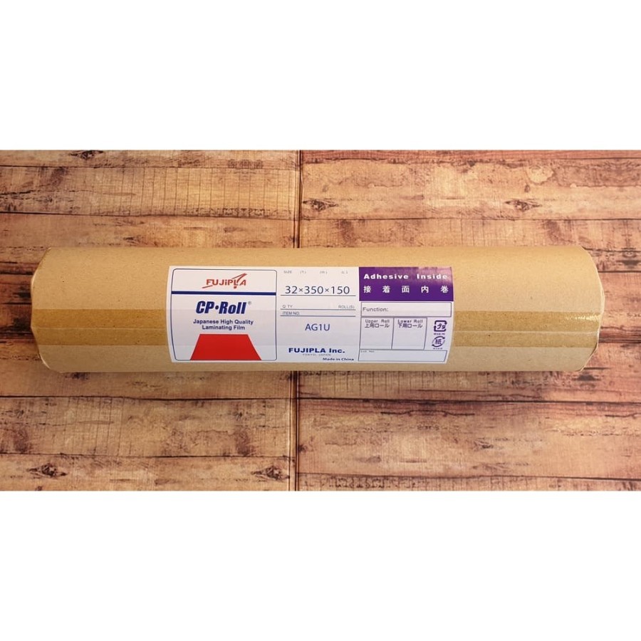 

Plastik Laminating Roll Glossy Fuji 350 x 150 x 32 Label Merah