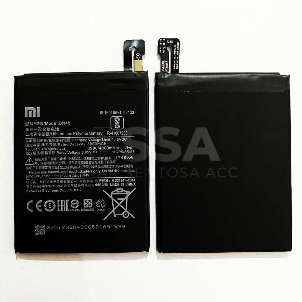 Baterai Original OEM Xiaomi Redmi Note 6 Pro BN48 BN 48 Battery Batu Batre Batrei Batrai ORI HP Handphone