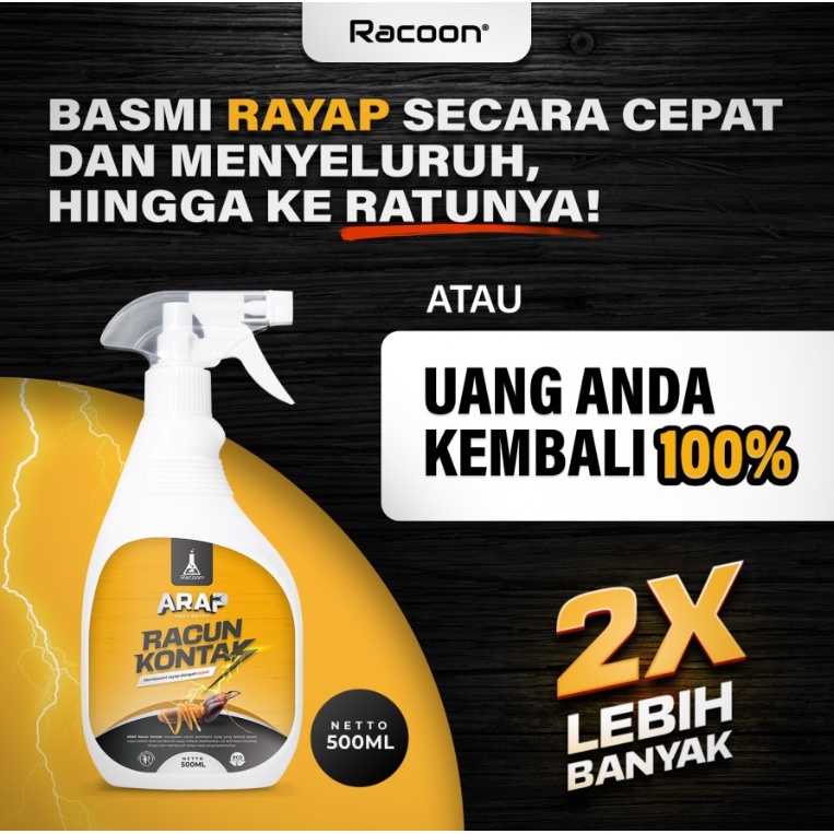 Racoon Anti Rayap Racun Kontak ARAP Quick Action Cair Cepat