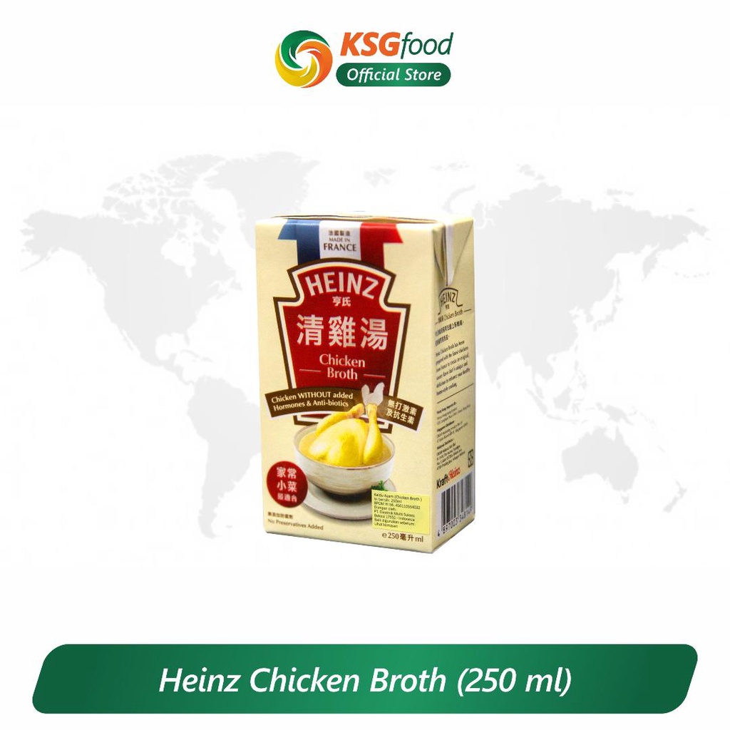 

HEINZ CHICKEN BROTH 250ML/KALDU AYAM INSTAN TANPA PENGAWET