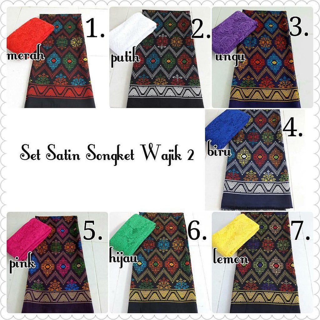 Set Satin Songket Wajik 2