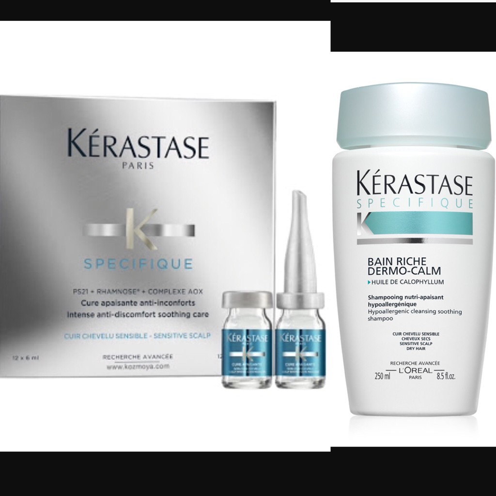 Jual  kerastase specifique cure apaisante isi 12 u/kulit sensitif  Baru