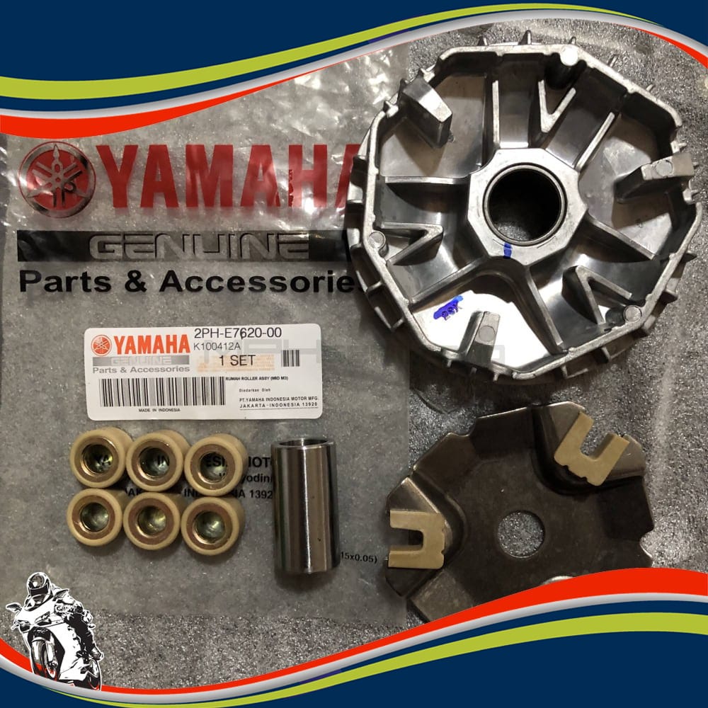 RUMAH ROLLER roler ASSY SET ROLLER SLIDER BOSH YAMAHA MIO M3 MIO Z 2PH 2SX original - TPS003876
