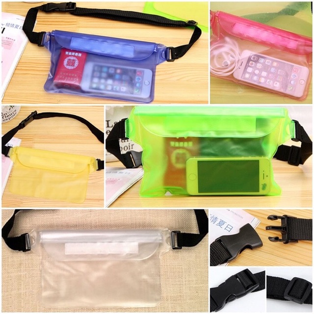 Tas pinggang anti basah muat Hp , dompet , jam tangan dl / waist bag waterproof