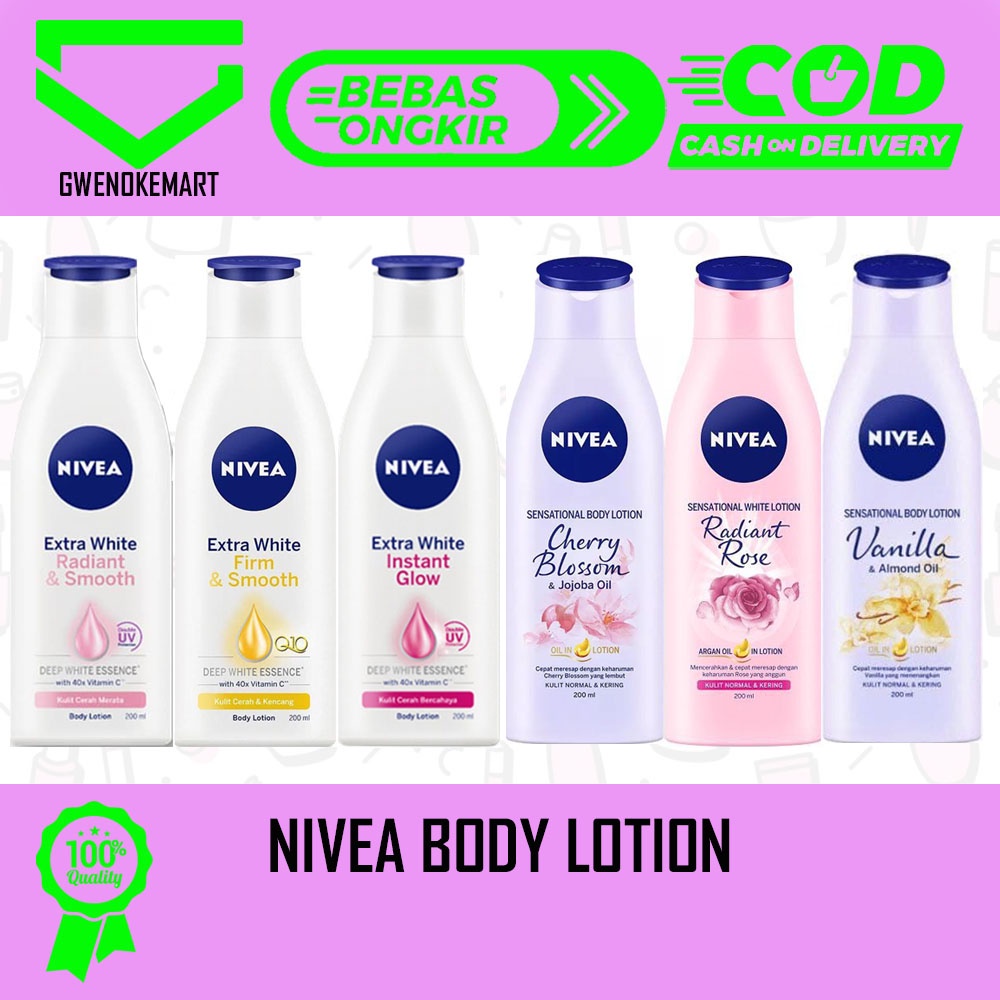 NIVEA BODY LOTION BODI LOTION PERAWATAN KULIT TUBUH