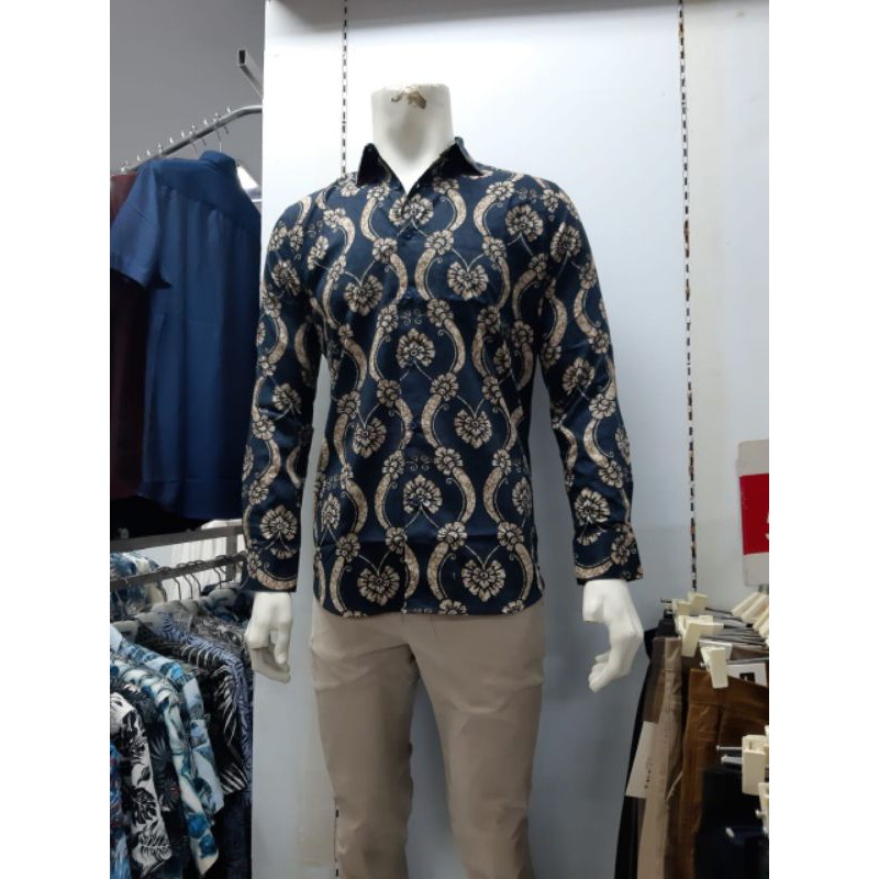 kemeja batik cowok platini