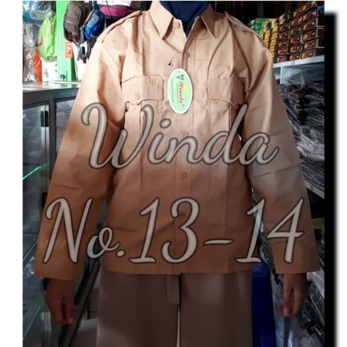 SERAGAM SEKOLAH WINDA BAJU PRAMUKA PENGGALANG PANJANG SDSMP NO.1318  pm348