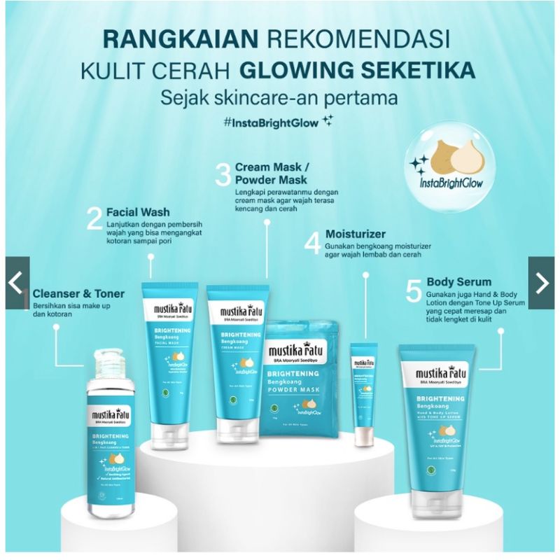 MUSTIKA RATU Brightening Bengkoang 2 In 1 Face Cleanser &amp; Toner 150ml