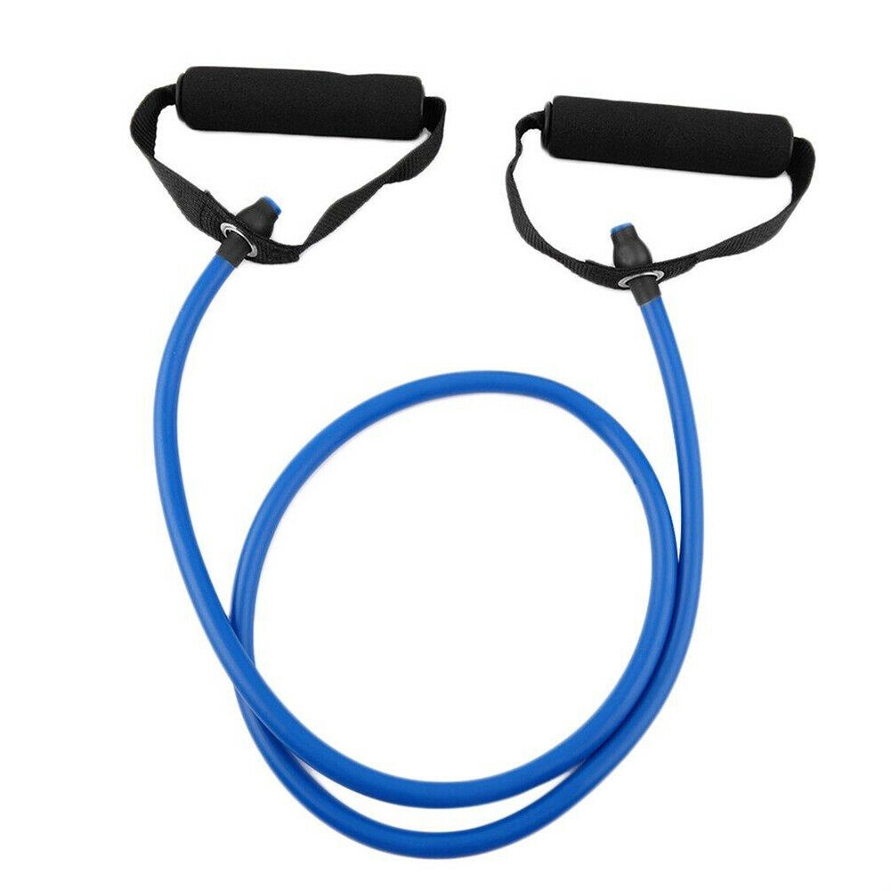 Resistance Band Bahan Karet Elastis Ukuran 120cm Untuk Latihan Sit-Up/Workout/Yoga-1.2m Blue