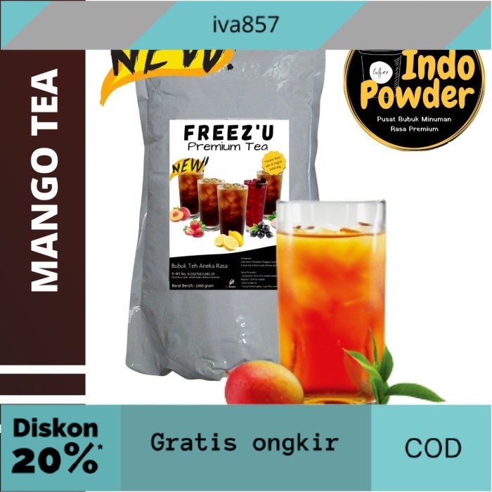 

PROMO FOURI PREMIUM MANGO TEA 1Kg - Bubuk Minuman MANGO TEA 1Kg - MANGGO TEA GRATIS ONGKIR