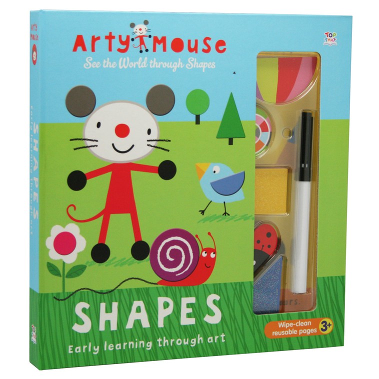 

ARTY MOUSE SEE THE WORLD THROUGH SHAPES WITH 11 SHAPES & MARKER