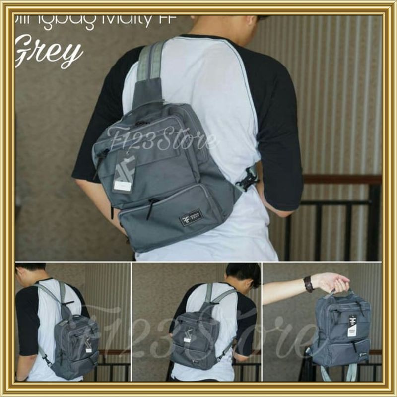 Slingbag Adidas / Tas Waistbag Distro - MULTY BLACK