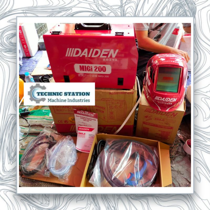 FREE HELM LAS!!Mesin Las CO2 co 2 MIG MAG 200 A Gasless DAIDEN MiGi 200 Japan
