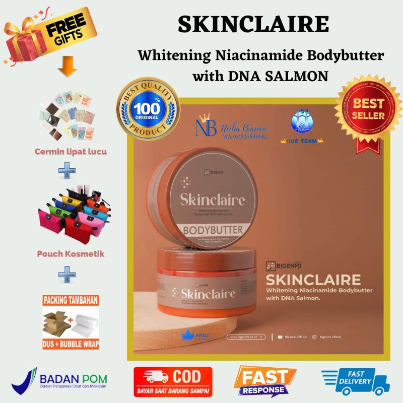 [PENCERAH KULIT TERLARIS] SKINCLAIRE DNA SALMON BIGENMI