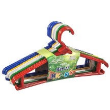 [Isi 12] Gantungan Baju Dewasa Hanger Baju Plastik Premium Anti Slip Tahan Lama Warna Cerah | Ikkado