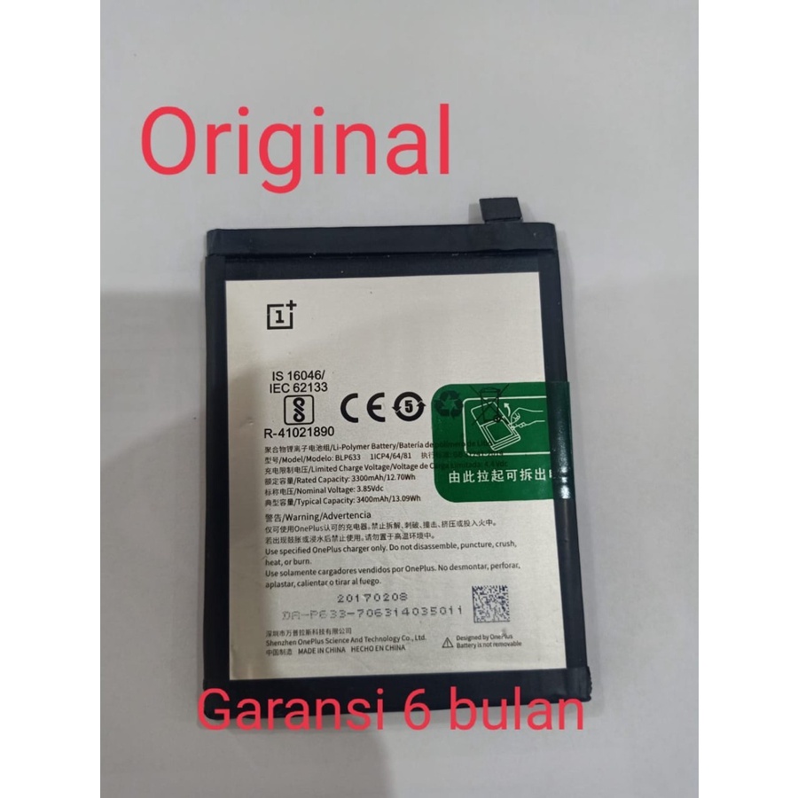 Baterai Batre Battery Batere Oneplus 3T BLP633 ORIGINAL