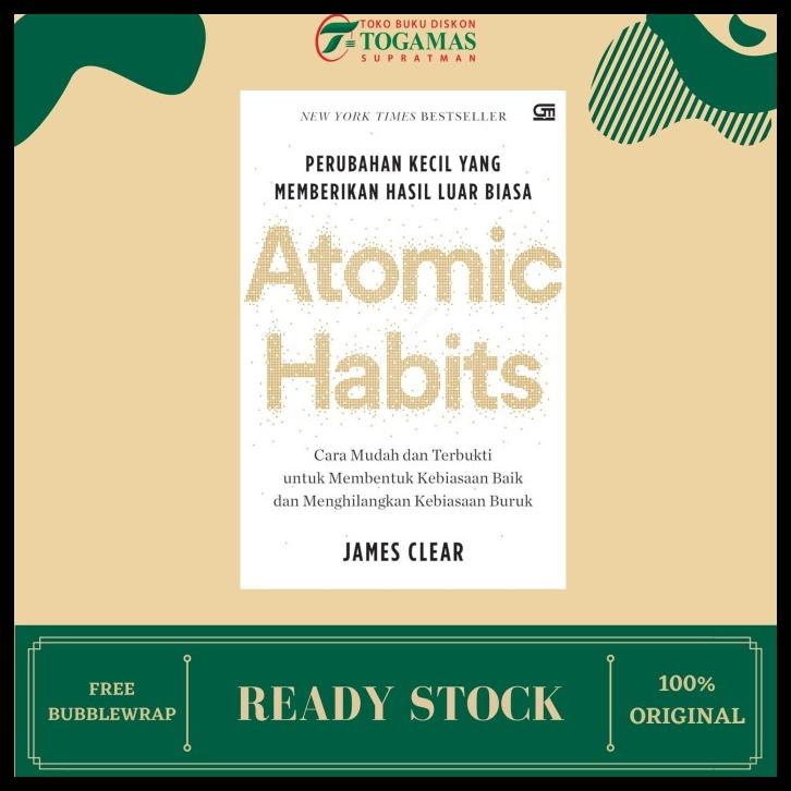 

PROMO ATOMIC HABITS (PERUBAHAN KECIL YANG MEMBERIKAN HASIL LUAR BIASA) PROMO