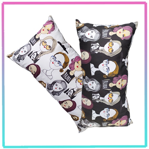 Bantal Cinta Imut Mini 58×28cm Bantal Tidur Anak Bayi Motif Karakter Bantal Mobil Untuk Traveling