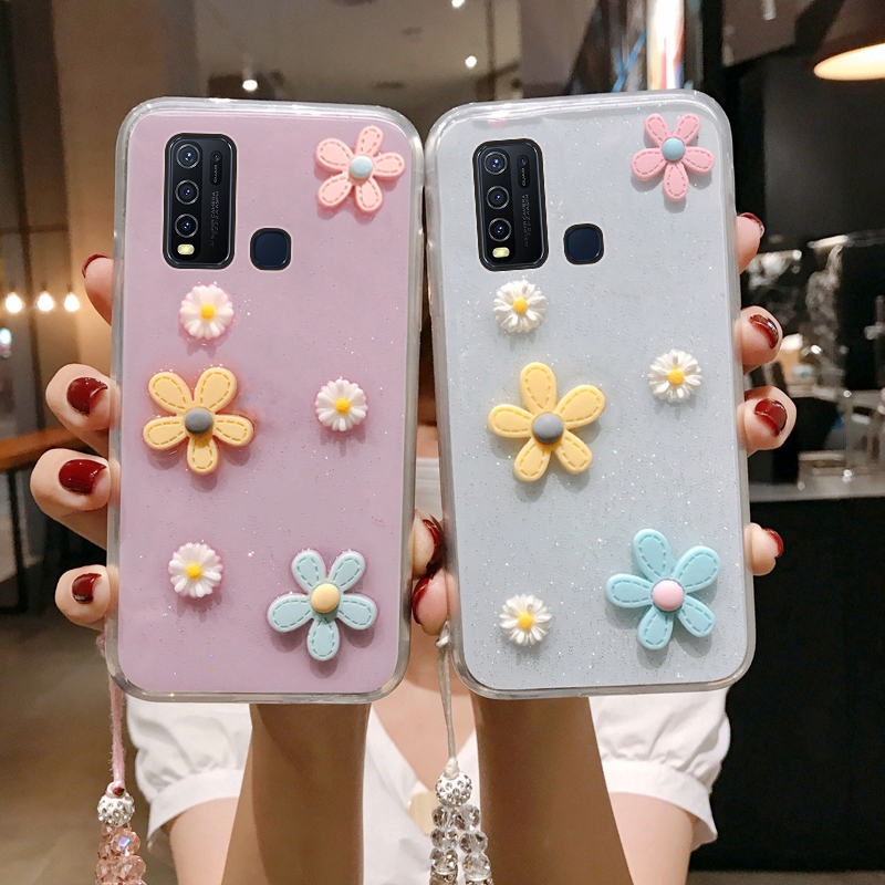 Kesing Hp Vivo Y30i Y30 Y50 Soft Tpu Flower Phone Case Vivo Y30 I Housing Shell Shopee Indonesia