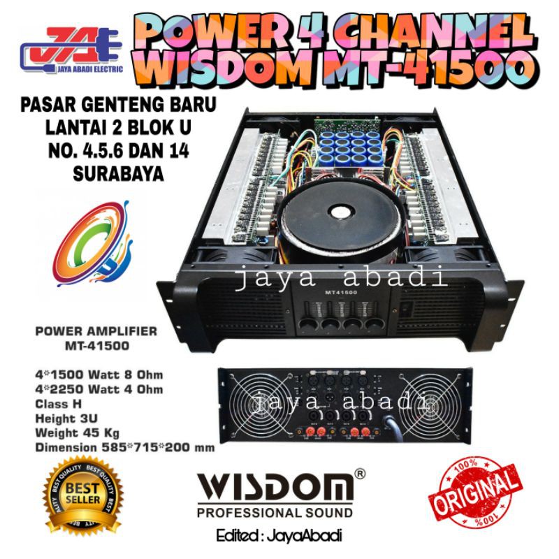 POWER 4CHANNEL WISDOM MT41500 ORIGINAL