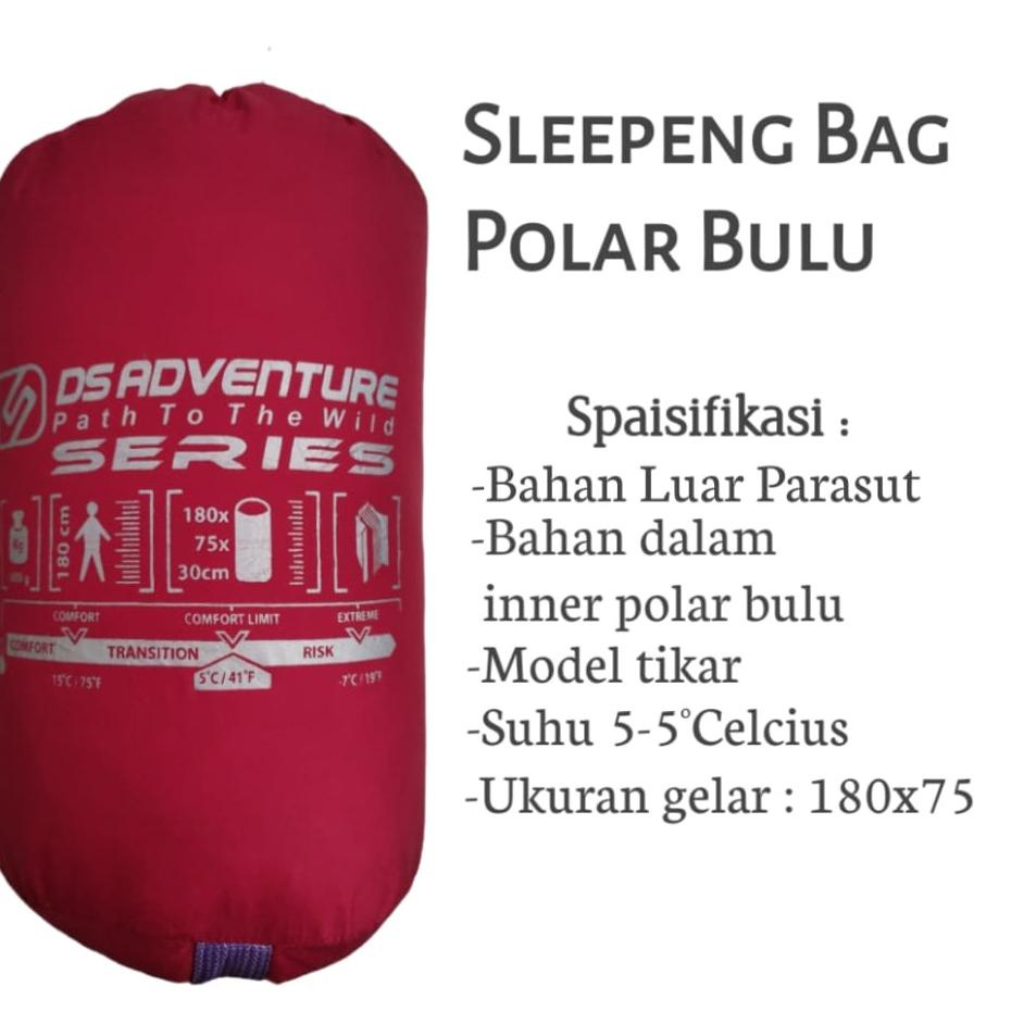 Jual Garansi Original Sleeping Bag Ds Adventure Series Polar Bulu Tebal