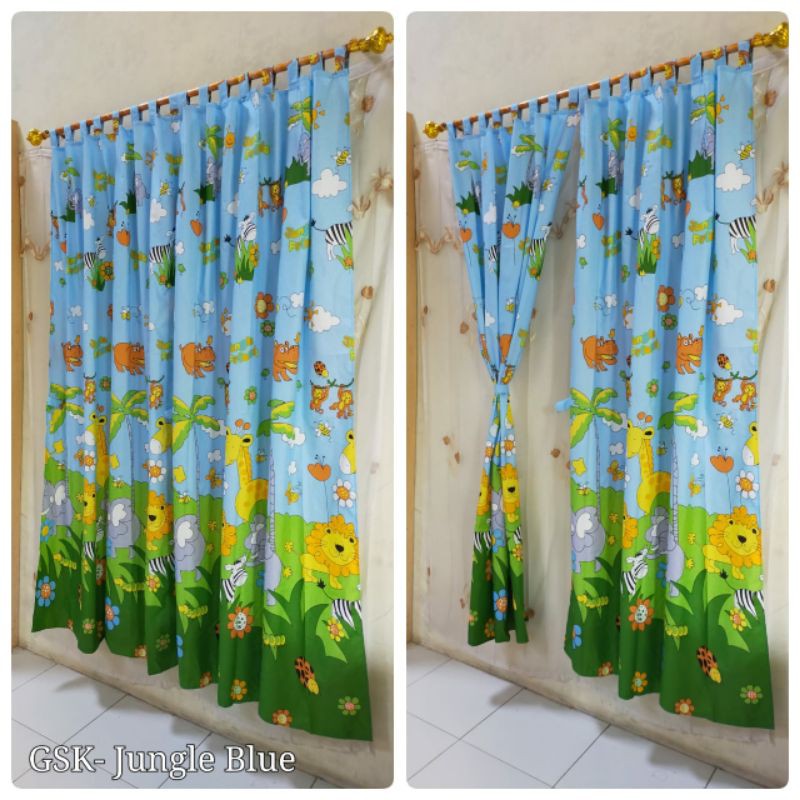 Gorden Pintu jendela motif karakter kartun 120x200