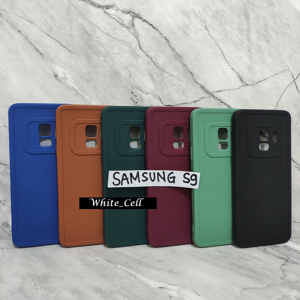 SoftCase ProCamera Silicon Matte Case Samsung S9 S9 Plus Full Cover White_Cell