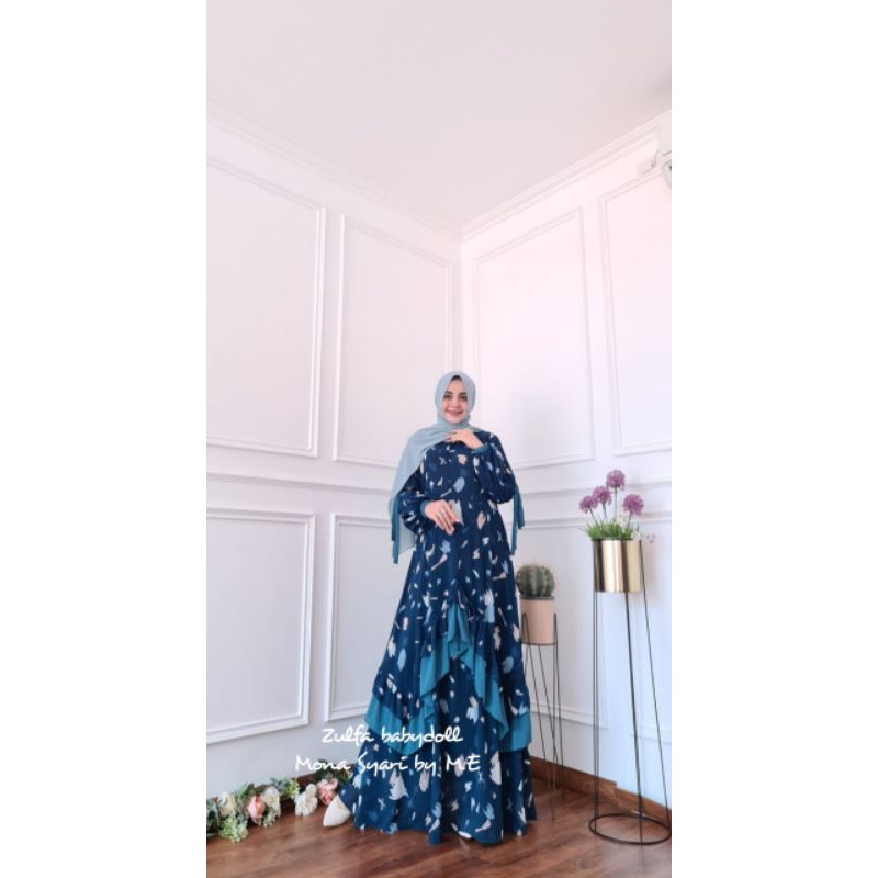 Gamis Syari Zulfa Dress by Mona Syari