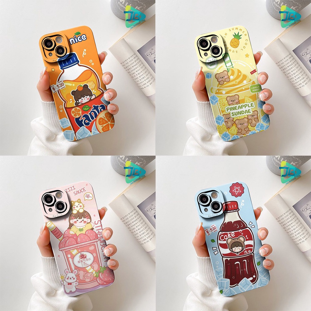 SOFTCASE PROCAMERA CUSTOM DRINK CUTE OPPO VIVO SAMSUNG REALME XIAOMI IPHONE INFINIX FOR ALL TYPE JB5740