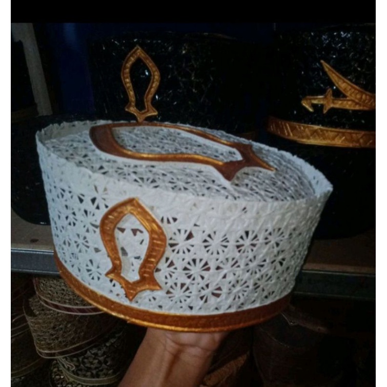 songkok peci model trompah / songkok bambu