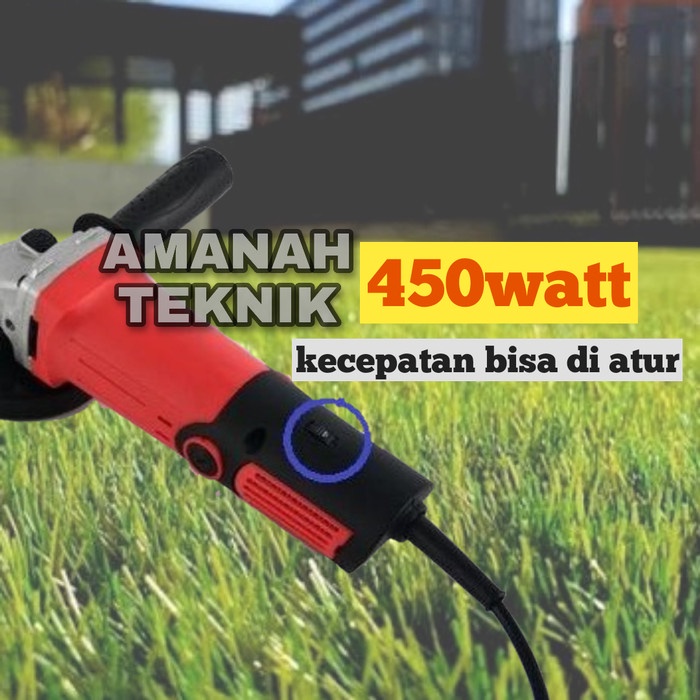 Mesin gerinda variabel speed JLD 450watt gerinda tangan 4inch