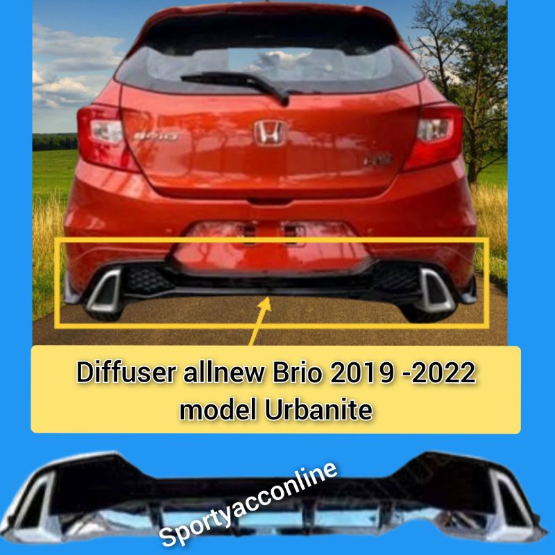 Diffuser allnew brio 2019 sampai 2022 model urbanite ori