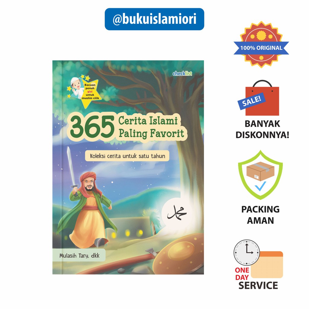 Buku Cerita Anak 365 Cerita Islami Paling Favorit Bergambar Full Color