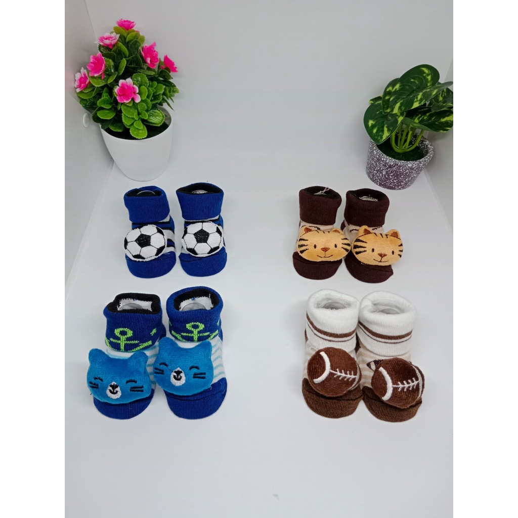 Kaos Kaki Boneka 3D Bayi Karakter Sepatu Bayi Animal Kaos Kaki Anti Slip Murah Baby Sock Import/plus mika