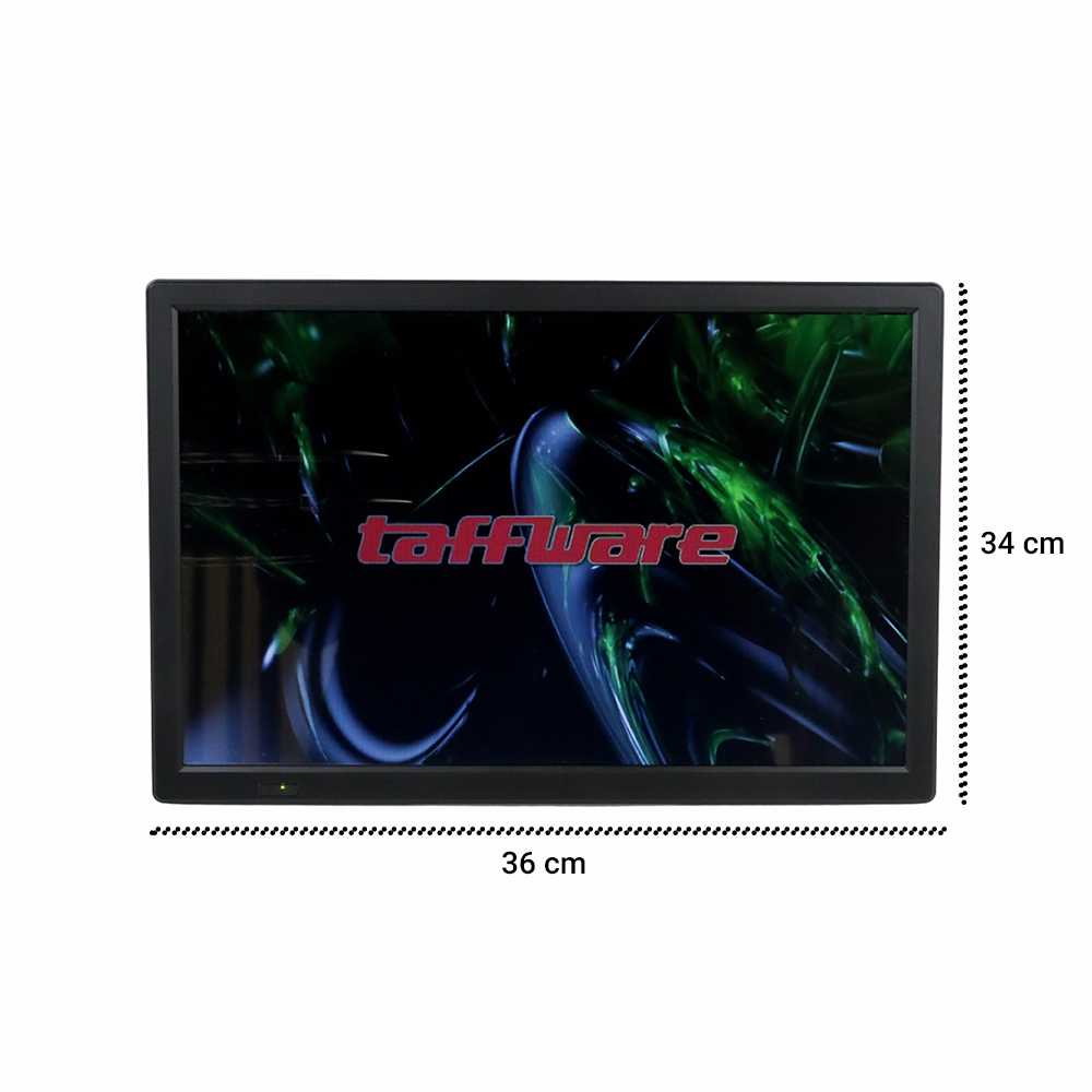 PROMO Portable TV Monitor mini kecil 15.4 Inch DVB-T2 D16 Taffware murah 7CTN03BK