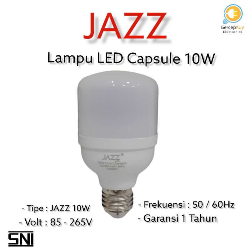 Lampu LED Capsule JAZZ 10 Watt PUTIH E27